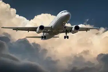Commercial Plane Flying on the sky