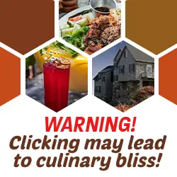 banner ads promoting henry house showing food, drinks, and the view in henry house